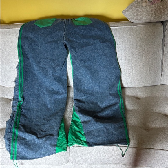 Denim patchwork pants - Picture 5 of 7